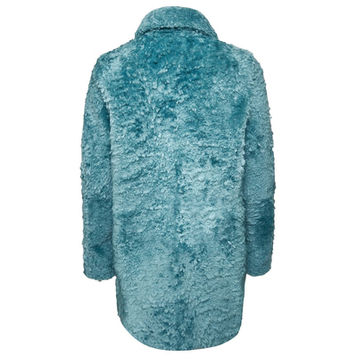 Yeşil Clara Kadın Kürk Kaban