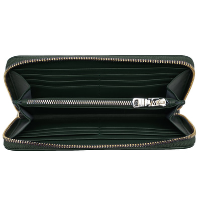 Yeşil Kadın Monogram Deri Cüzdan