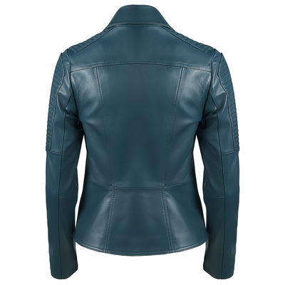 Yeşil Norma Kadın Deri Ceket