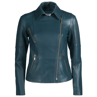 Yeşil Norma Kadın Deri Ceket