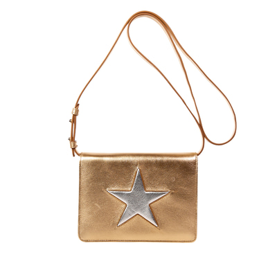 Yıldızlı Kadın Deri Omuz Askılı Çanta