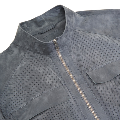 Zelmira Erkek Perfore Süet Deri Ceket