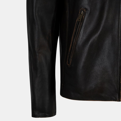 Zenon Konyak Erkek Vintage Deri Ceket