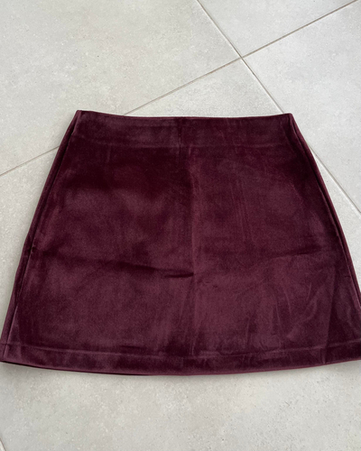 BORDO KADİFE ETEK