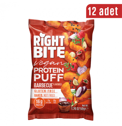 Right Bite Protein Buff Barbecue 12 Adet x 50 Gram