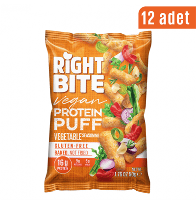 Right Bite Protein Buff Vegetable 12 Adet x 50 Gram