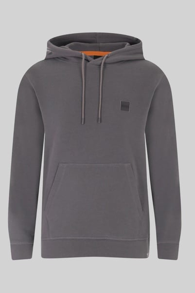 Boss Regular Fit Kapüşonlu Erkek Sweatshirt Gri