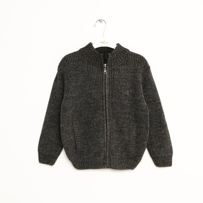 Boys Zippered Knit Cardigan Ages 1–5 – 323402