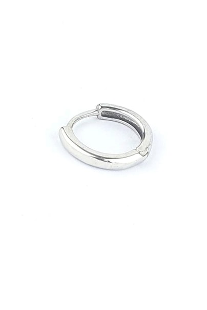 925ayar Gümüş Bombeli Tek Halka Küpe 1.5cm 2mm