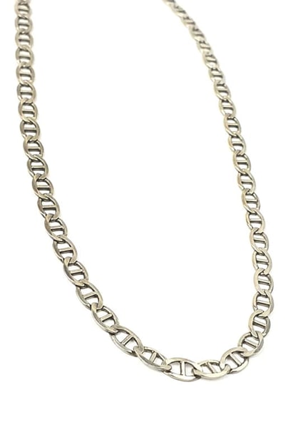 gümüş erkek zincir kolye 46cm 5mm