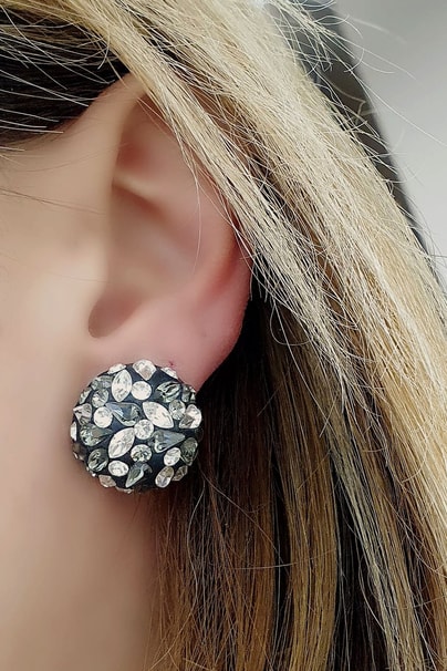 Swarovski Taşlı 925ayar Gümüş Lüks Küpe