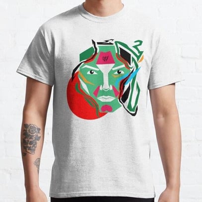 Superhero Tasarım Baskılı Tişört (bol kalıp t-shirt)
