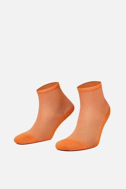 Mısırlı Kadın Merserize Tekli Turuncu Soket Çorap