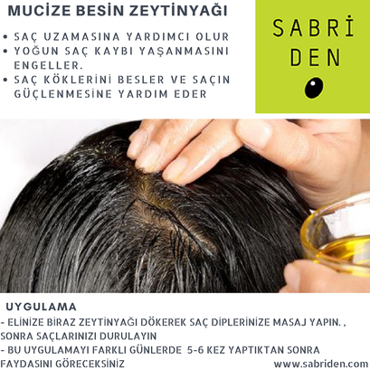 Saça Zeytinyağı Sürmek