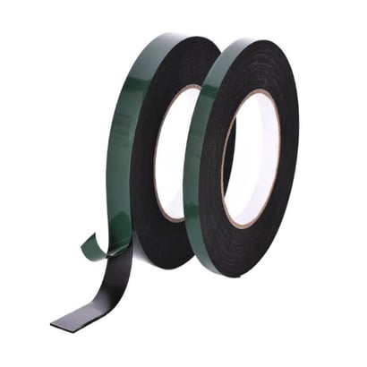 Çift Taraflı Köpük Bant Yeşil-Siyah 30 mm x 10 mt