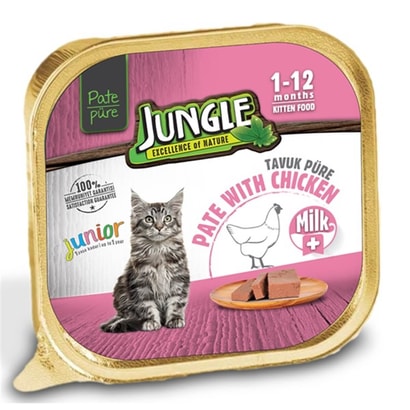 JUNGLE PATE YAVRU 1-12 MONTHS PATE WITH CHICKEN 100GR