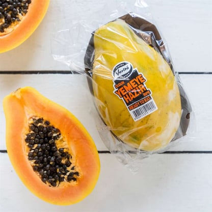 Yemeye Hazır Papaya, Paket