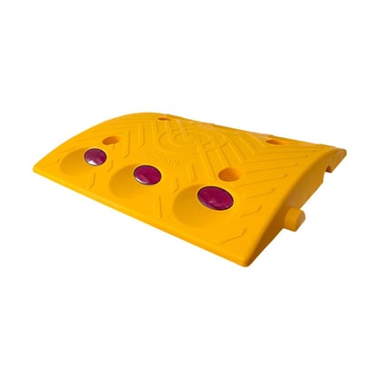 Oval Yellow PPC Speed Bump 33 x 30 x 4 cm