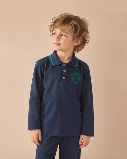 Lacivert çocuk pijama takımı