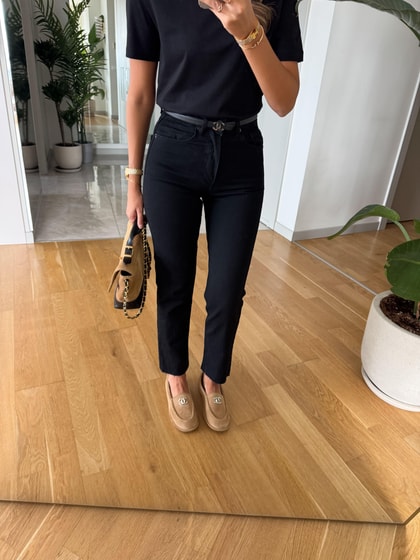 Adrey Boyfit Jean - Siyah