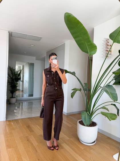 Callie Pens Detaylı Jean Tulum - Kahve