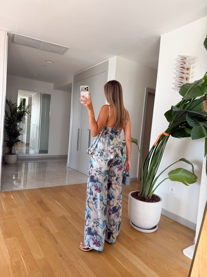 Empirme Askılı Bluz Pantolon Takım - Lacivert