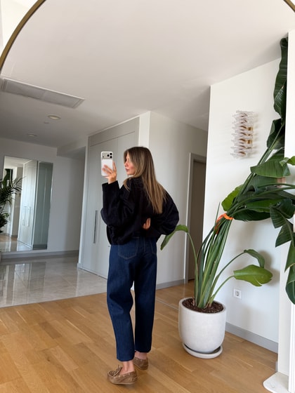 Kylie Mom Jean - Lacivert