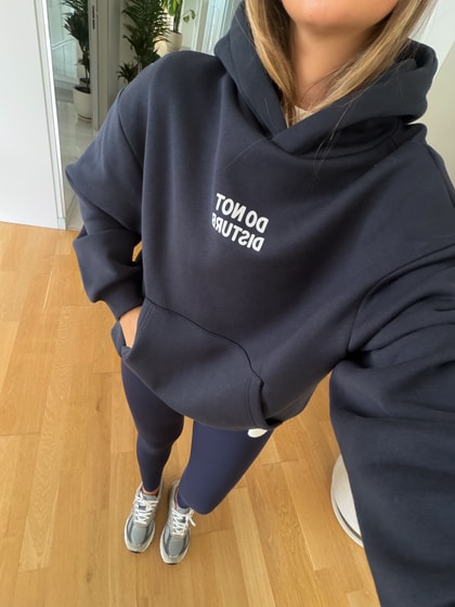 Lacivert Sırt Baskılı Sweatshirt 