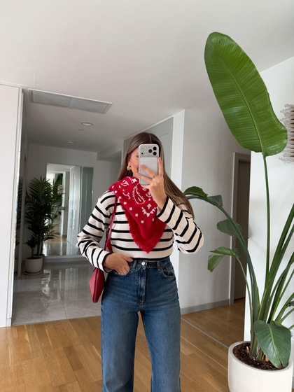 Massi Bisiklet Yaka Çizgili Triko