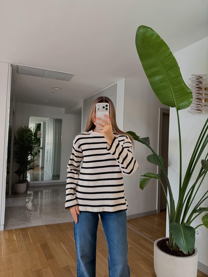 Massi Bisiklet Yaka Çizgili Triko