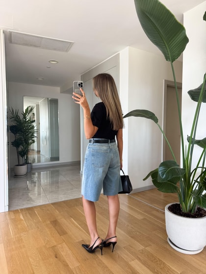 Mng Şehir Boy Denim Şort