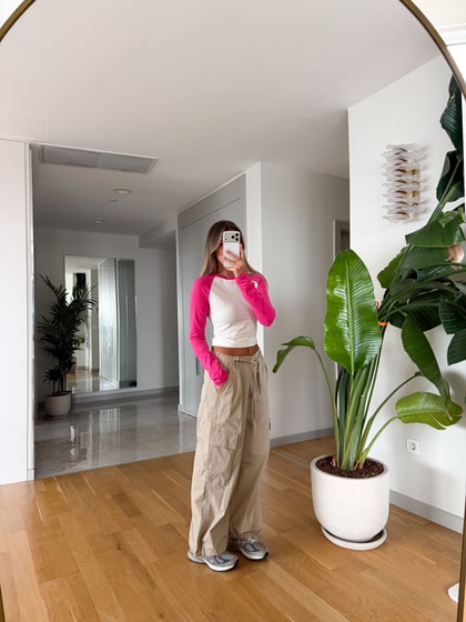 Mona Kargo Cepli Pantolon - Taş 