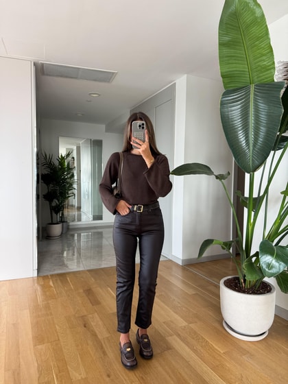 Mumlu Kahve Pantolon