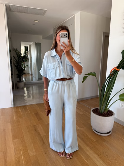 Pela Kemerli Tensel Tulum - Mavi 