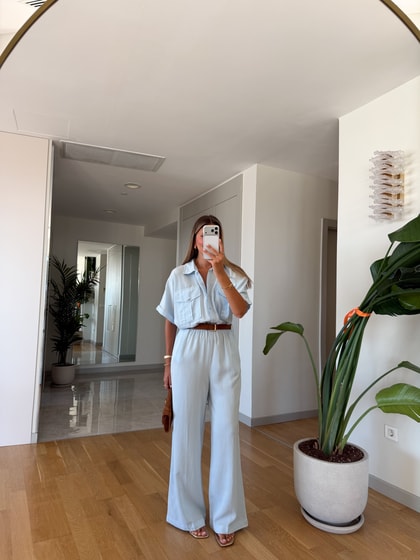 Pela Kemerli Tensel Tulum - Mavi 