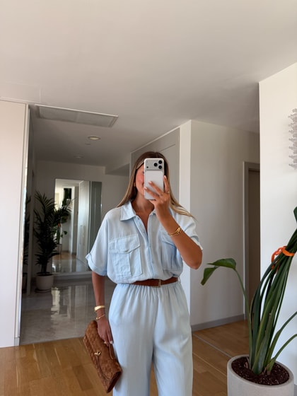 Pela Kemerli Tensel Tulum - Mavi 
