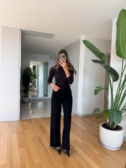 Penny Düz Kesim Jean - Siyah