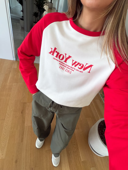 Reglan Kol Sweat - Kırmızı 