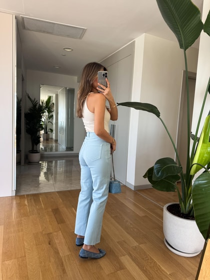 Roxy Kesik Paça Jean - Mavi
