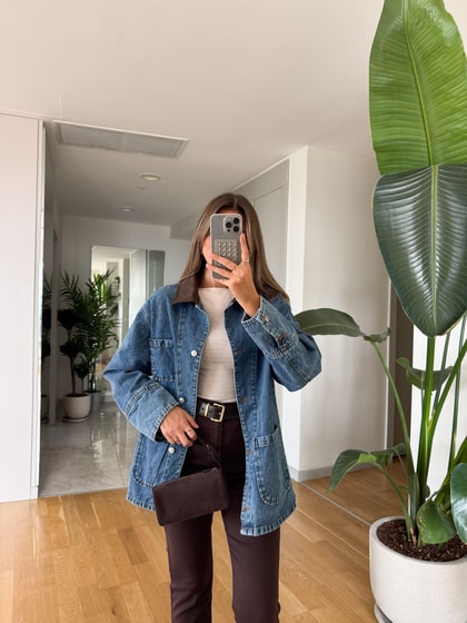 Samara Cep Detaylı Denim Ceket