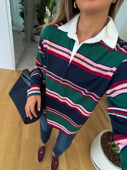 Tylor Çizgili Uzun Kol Sweatshirt