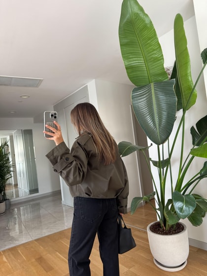 Vatkalı Premium Trençkot - Haki