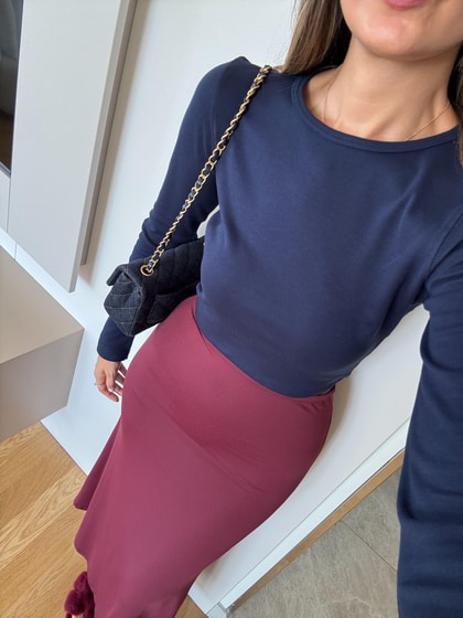 Winx Bisiklet Yaka Basic Bluz - Lacivert