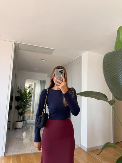 Winx Bisiklet Yaka Basic Bluz - Lacivert