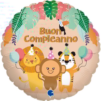 KBK Market Grabo Compleanno Giungla Safari Folyo Balon 45 cm