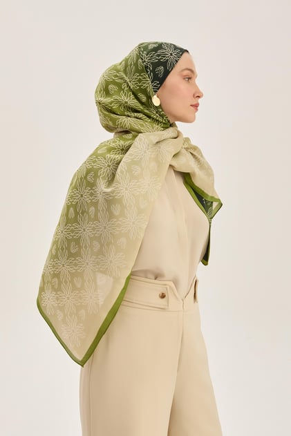 NEVA FLOŞ VİSKON 70*190 CM ŞAL - HAKİ