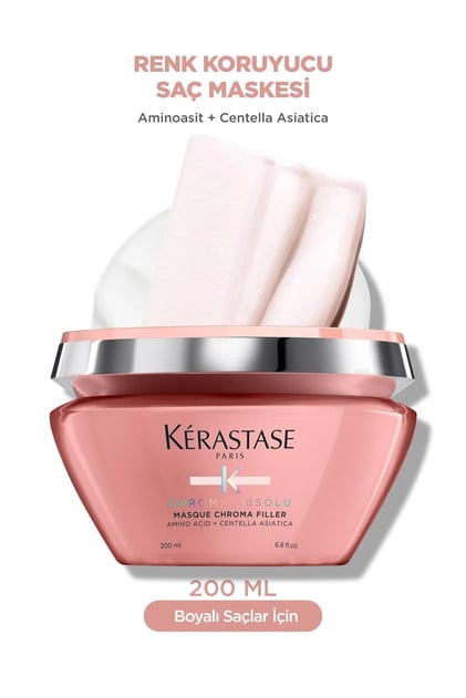 Kerastase Chroma Absolu Boyalı Saçlar İçin Yoğun Gözeneklik Önleyici Dolgunlaştırıcı Saç Maskesi 200