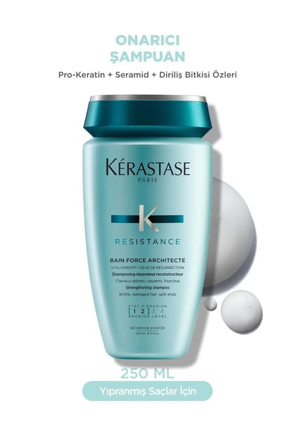 Kerastase Resistance Reconstruction Bain Force Architecte Yıpranmış Saçlar İçin Onarıcı Şampuan