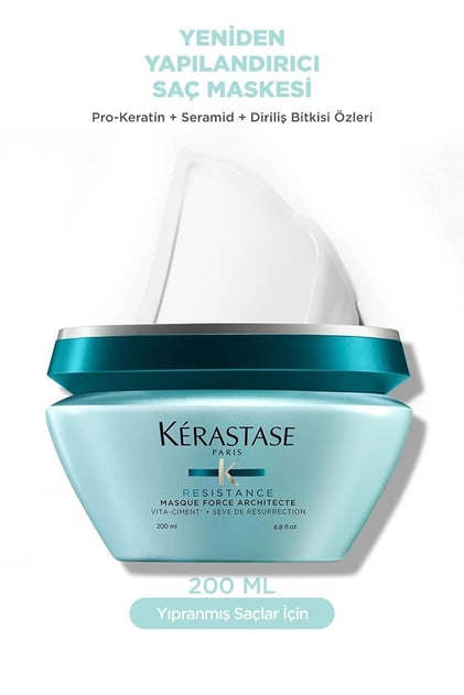 Kerastase Resistance Reconstruction Masque Force Architecte Zayıf Ve Yıpranmış Saçlar Için Onarıcı Maske