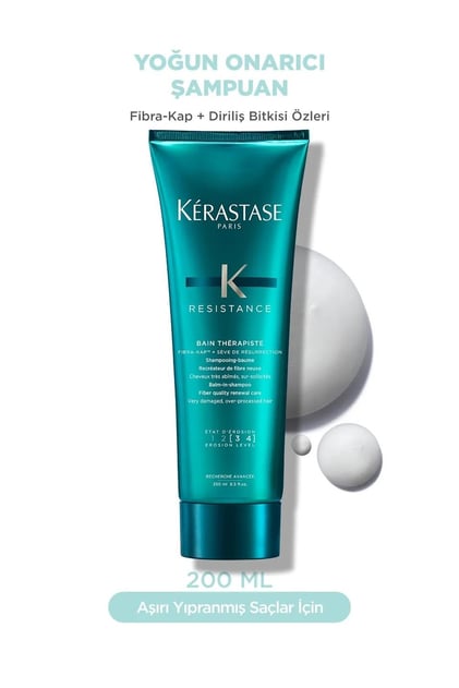 Kerastase Resistance Therapist Bain Thérapiste Çok Yıpranmış Ve Aşırı Işlem Görmüş Saçlar Için Onarıcı